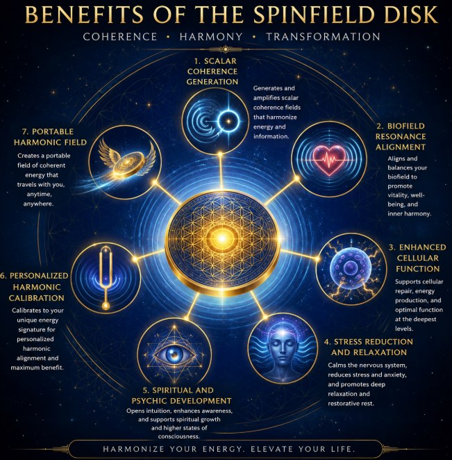 Benefits of the SpinField Disc — coherence, harmony, transformation